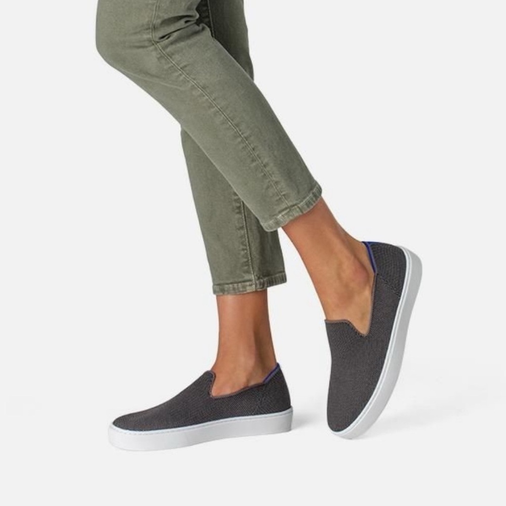 Rothy’s Original Slip On Sneaker Size 8.5 in grey